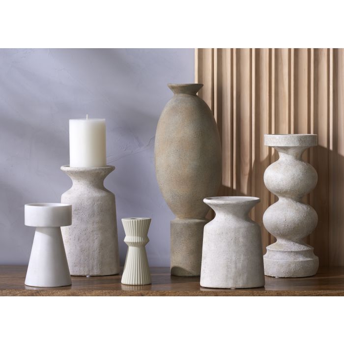 Amalfi Bordon Candleholder Beige 28.5cm image 2
