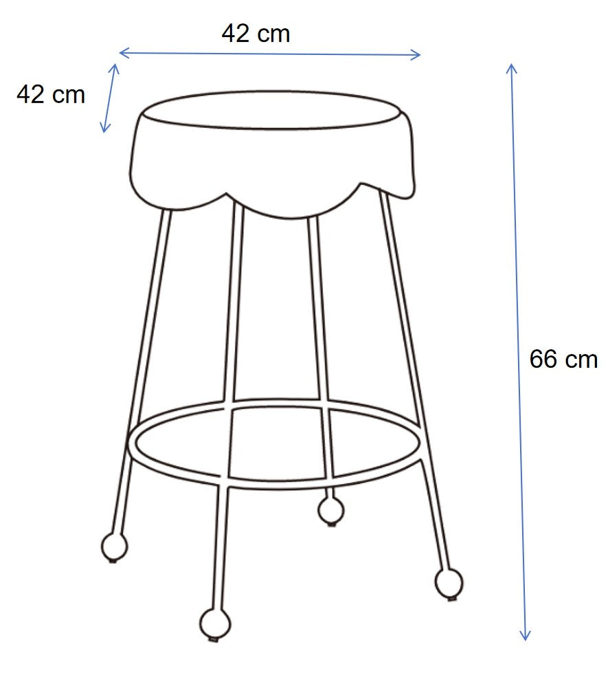 Annabelle Collection - Kitchen / Bar Stool - White Cloud 100 image 2