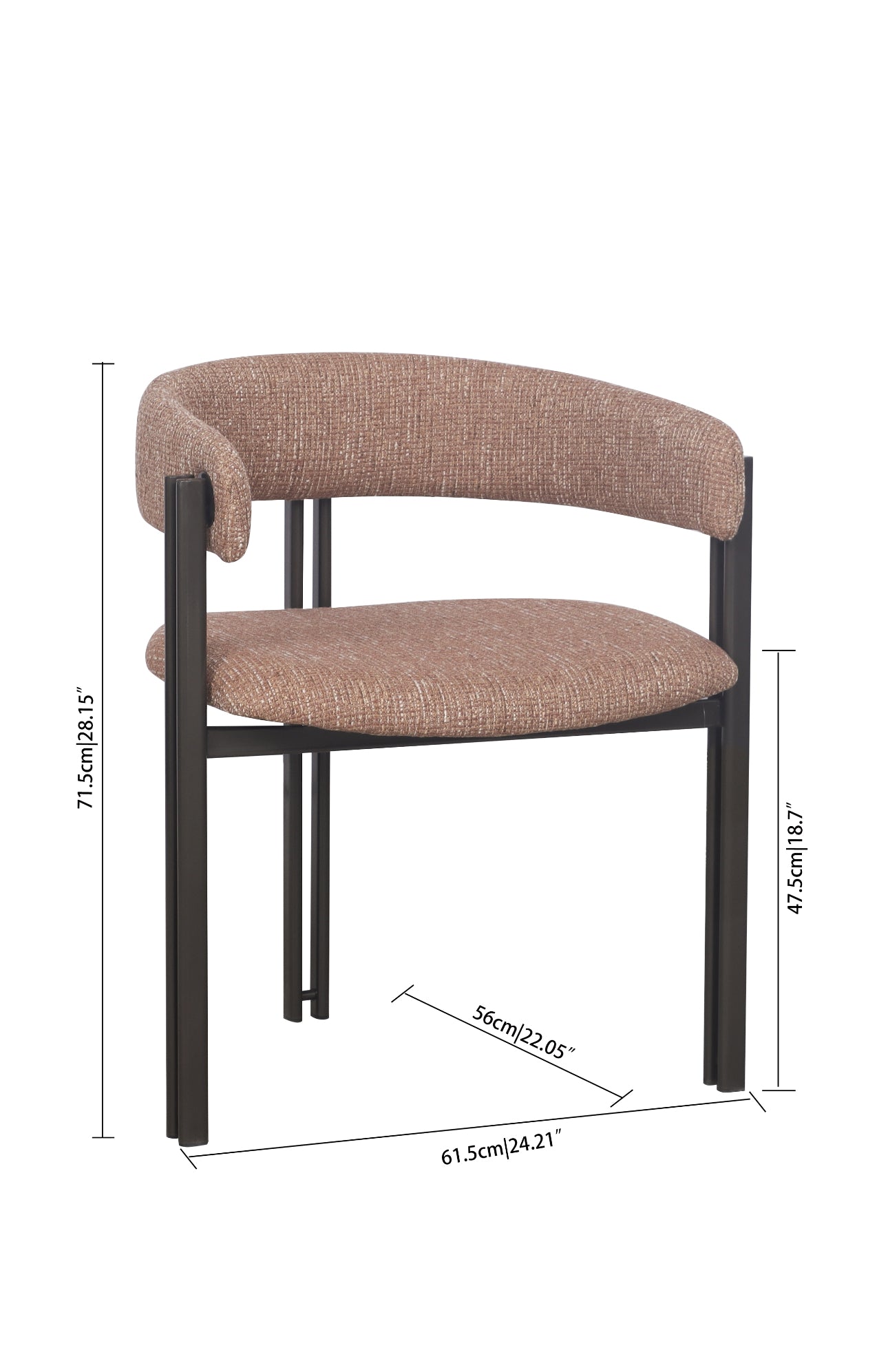 Halo Dining Chair - Salted Caramel image 4