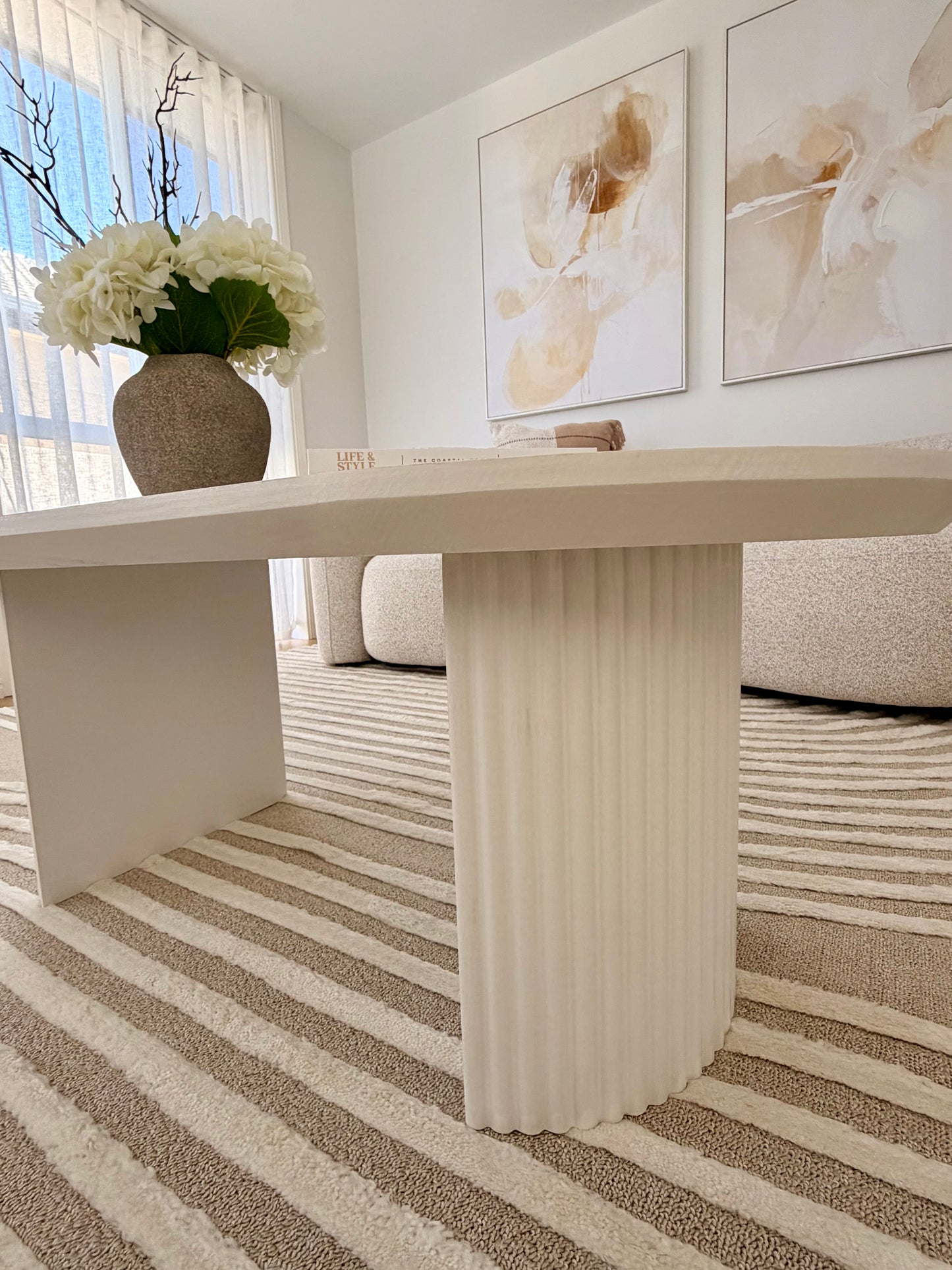 Essentials Collection - White Timber Coffee Table