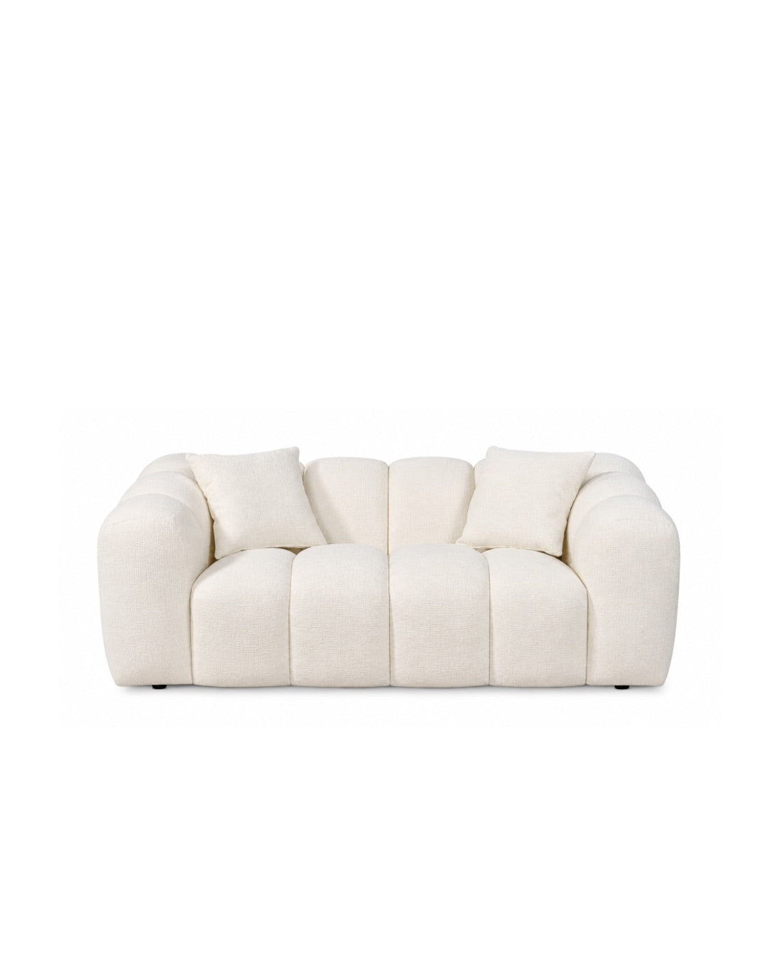 Annabelle 2 Seat Sofa Lounge - White Cloud