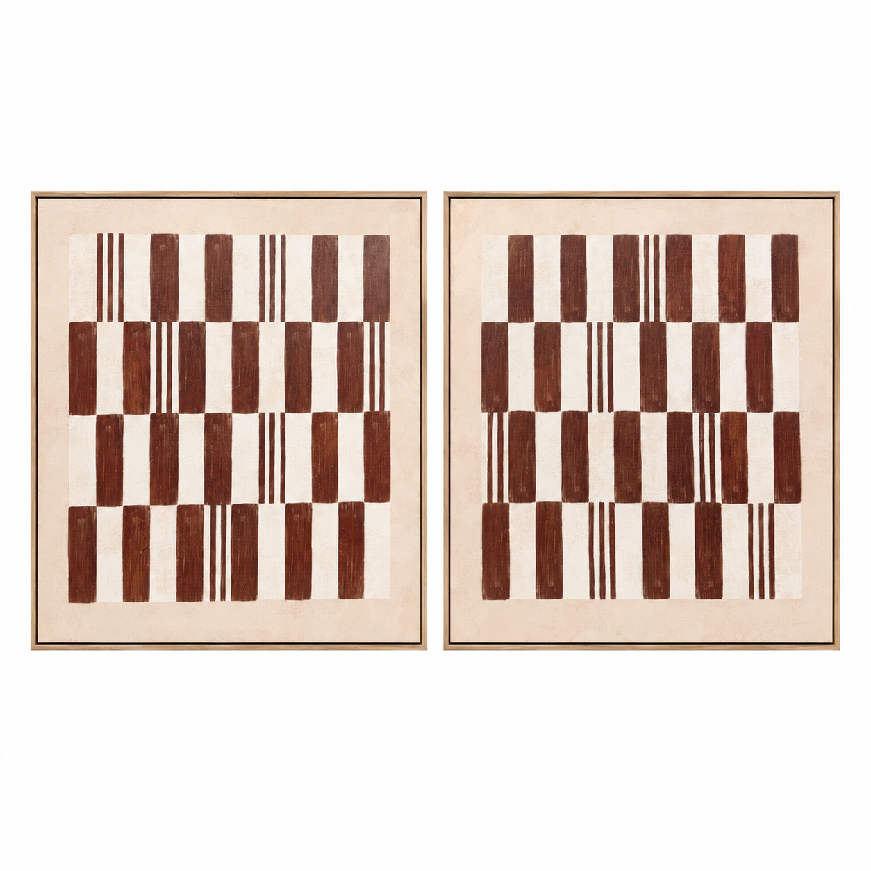 Cadence - Textured Framed Canvas Wall Art - 80x80cm