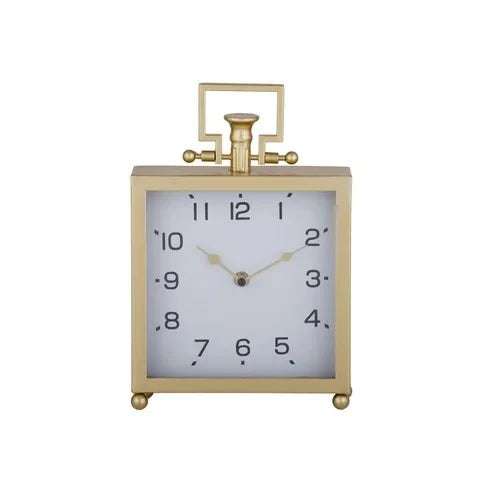 Bella Metal Desk Clock Gold