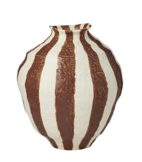 Rayas Ceramic Vase Tan - Large 38cm