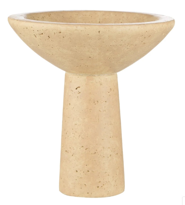 Harcourt Footed Cement Bowl Natural