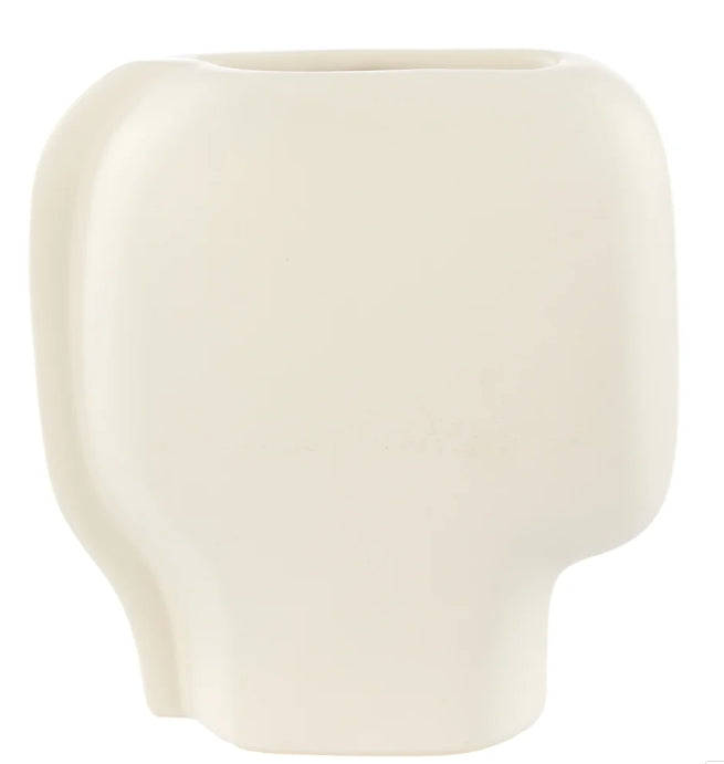 Kasper Geo Collection Vessel White
