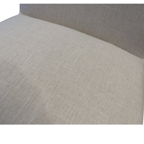 Mayes White Linen Kitchen Stool
