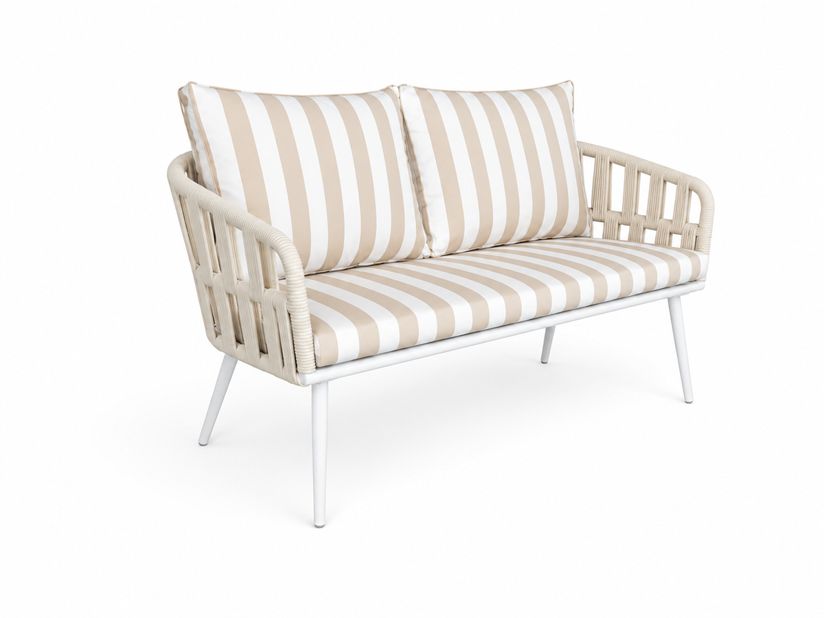 Byron Stripe 5 Piece Outdoor Sofa Setting