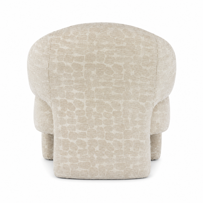 Luxury Vellin Designer Accent Chair - Patterned Beige