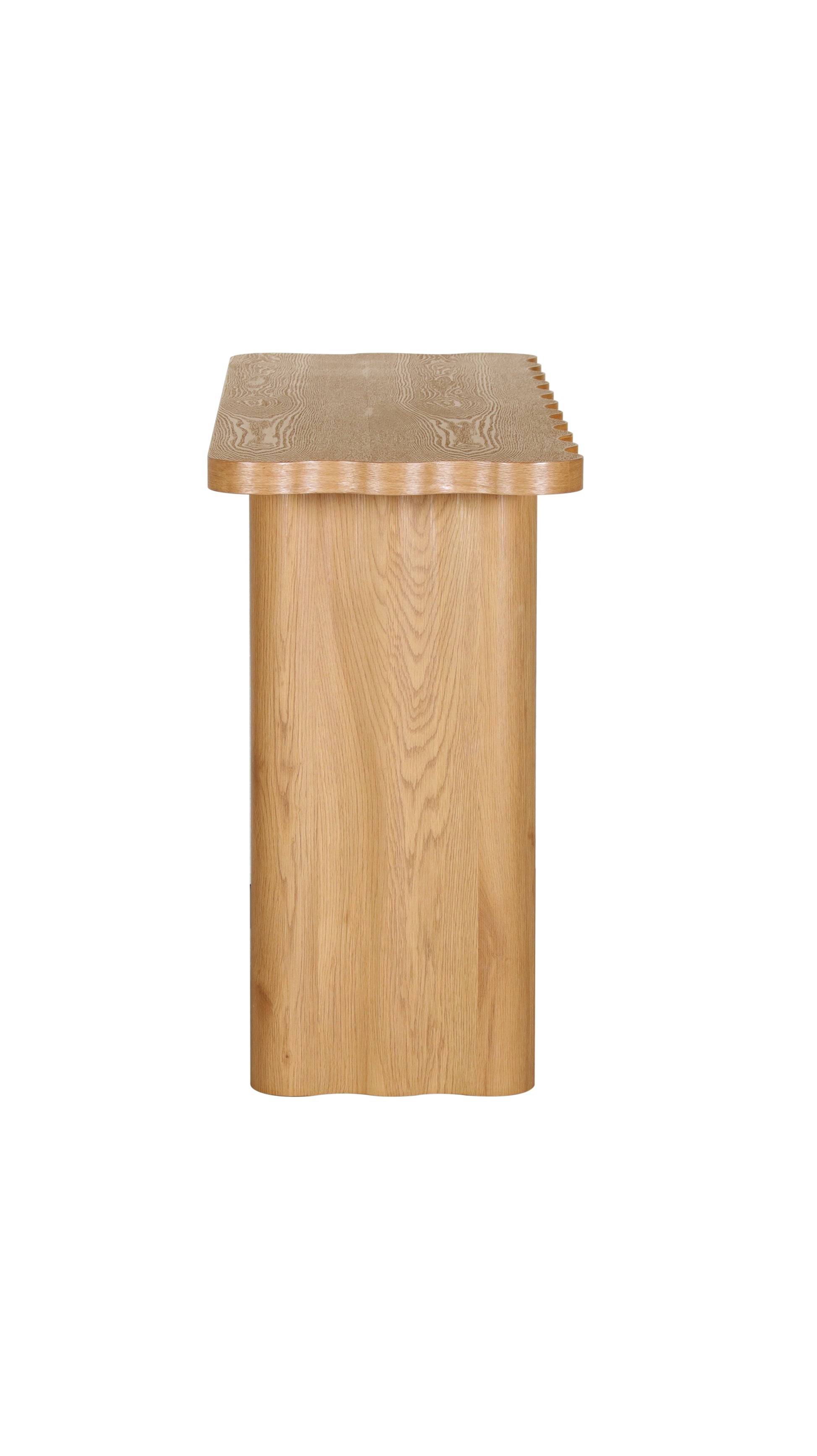 Wave Collection - Timber Accent Table - Oak - Arriving Christmas Break image 4
