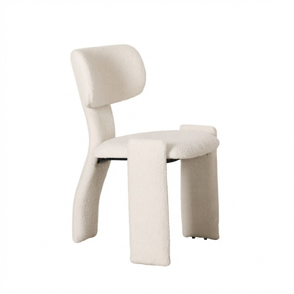 Mila Fabric Dining Chair - Off White - PRE ORDER - Ready 20th Sept.