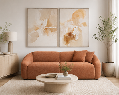 Duo Calm Composition Set - White Frame 180 x 240cm