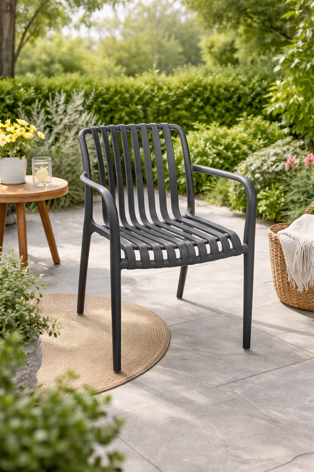 Loom & Living Charcoal UV rated Outdoor Dining Chair  image 1