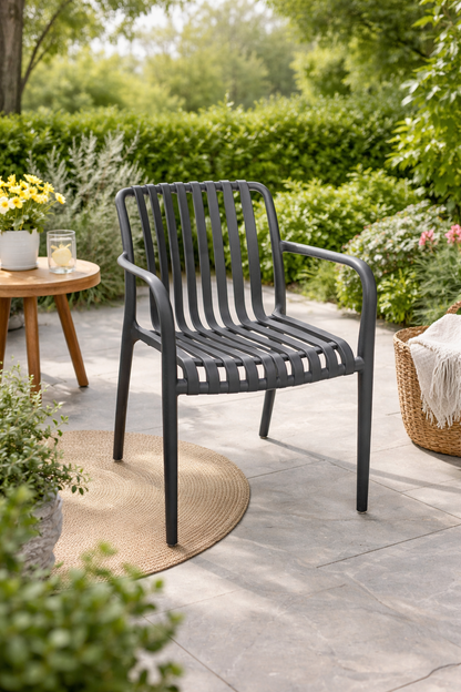 Loom & Living Charcoal UV rated Outdoor Dining Chair  image 1
