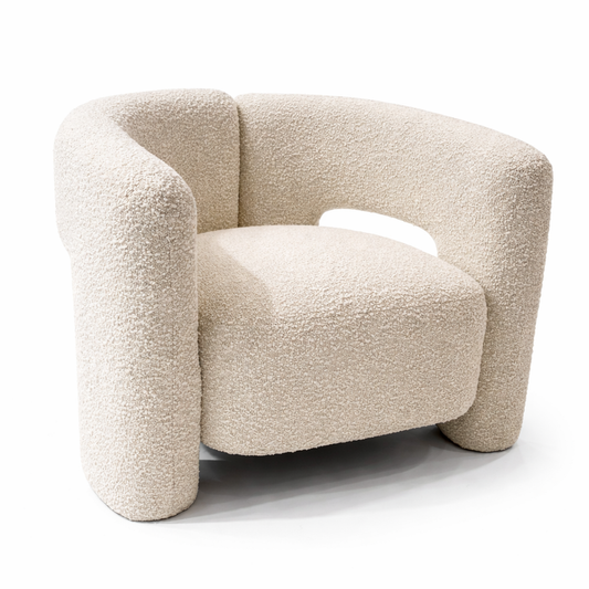Bella Single Seat Sofa Lounge Accent Chair - Boucle image 1