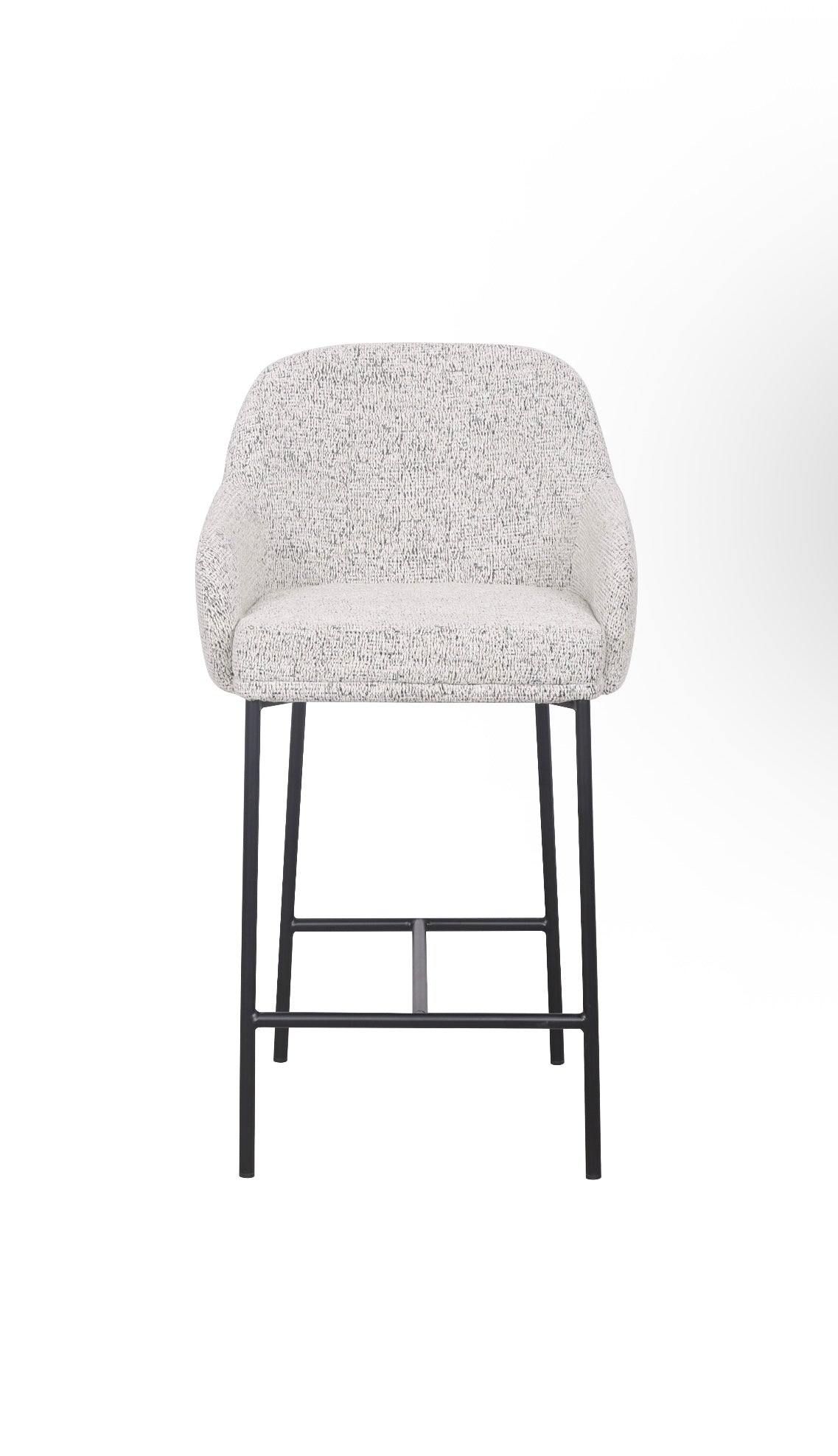 Loom & Living - Lauren Kitchen Bar Stool - Matt Black Accent  image 1