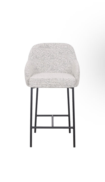 Loom & Living - Lauren Kitchen Bar Stool - Matt Black Accent  image 1