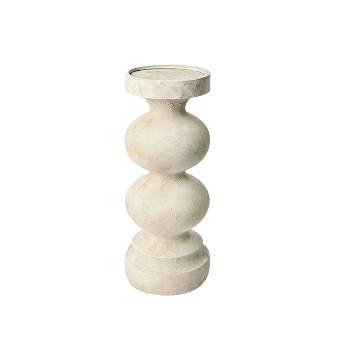 Amalfi Bordon Candleholder Beige 28.5cm image 0