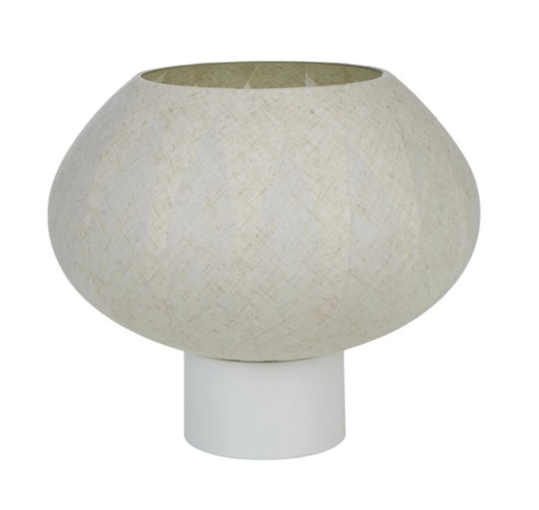 AMALFI AMBROSE LINEN TABLE LAMP NATURAL 35X35X29CM image 0