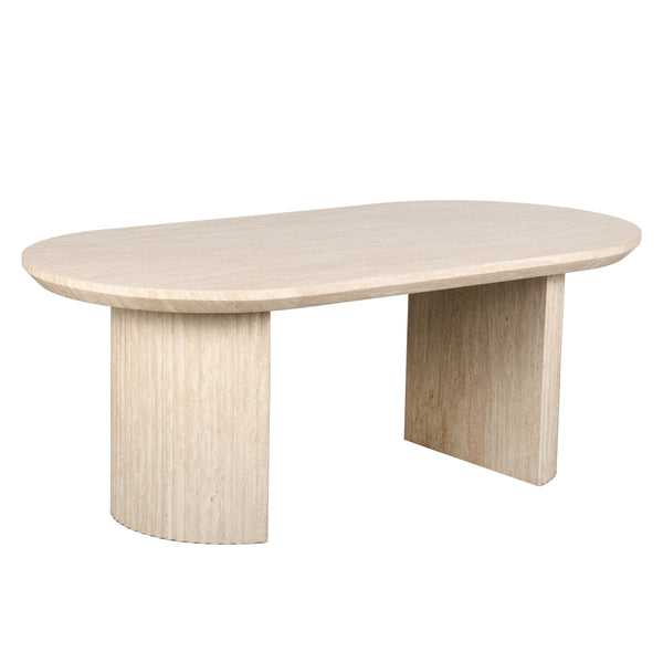 Essentials Collection - Travertine Timber Coffee Table