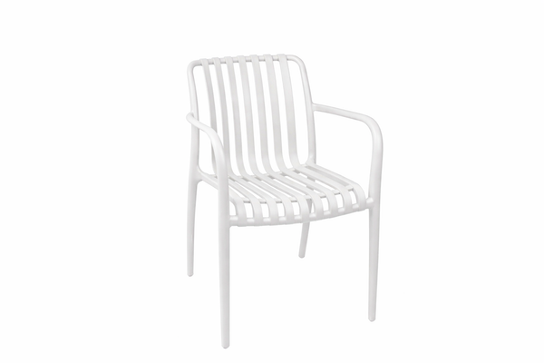White UV rated Outdoor Dining Chair
