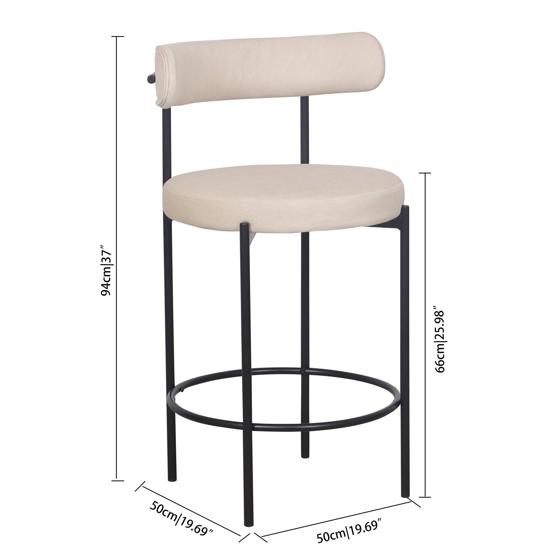 Loom & Living Missy Kichen Stool - Beige image 5