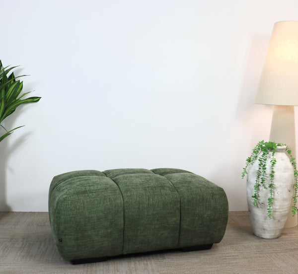 Sophia Fabric Ottoman - OLIVE A11