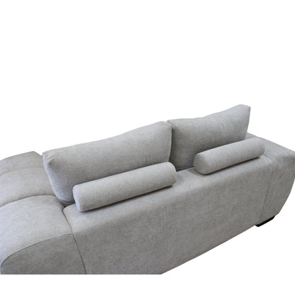 Sophia 2 seat Sofa Lounge - Light Grey image 3