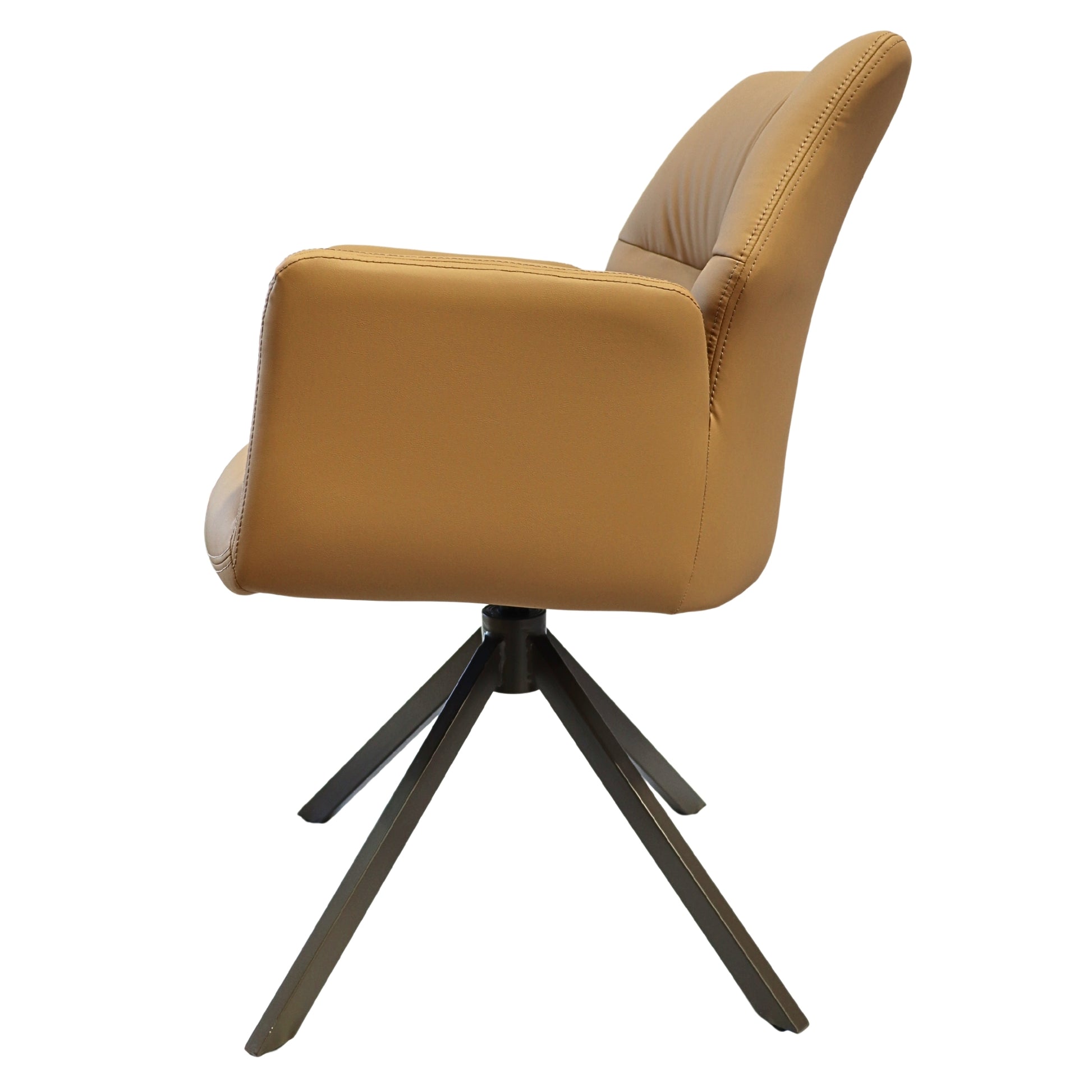 Clay - PU Leather Swivel Dining Chair image 1