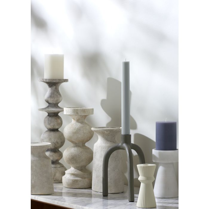 Amalfi Bordon Candleholder Beige 28.5cm image 1