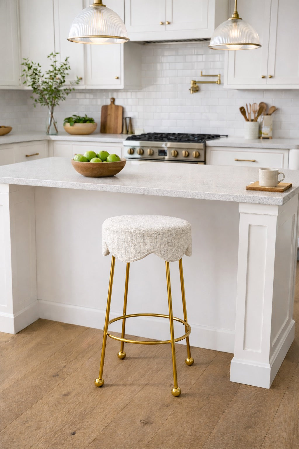 Annabelle Collection - Kitchen / Bar Stool - White Cloud 100 image 1