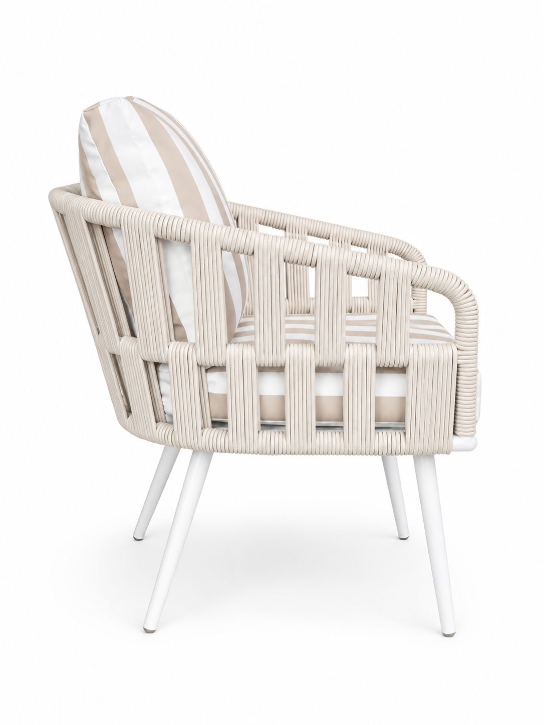 Byron Stripe 5 Piece Outdoor Sofa Setting