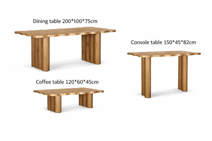 Wave Collection - Timber Coffee Table - Oak - Arriving Christmas Break image 4