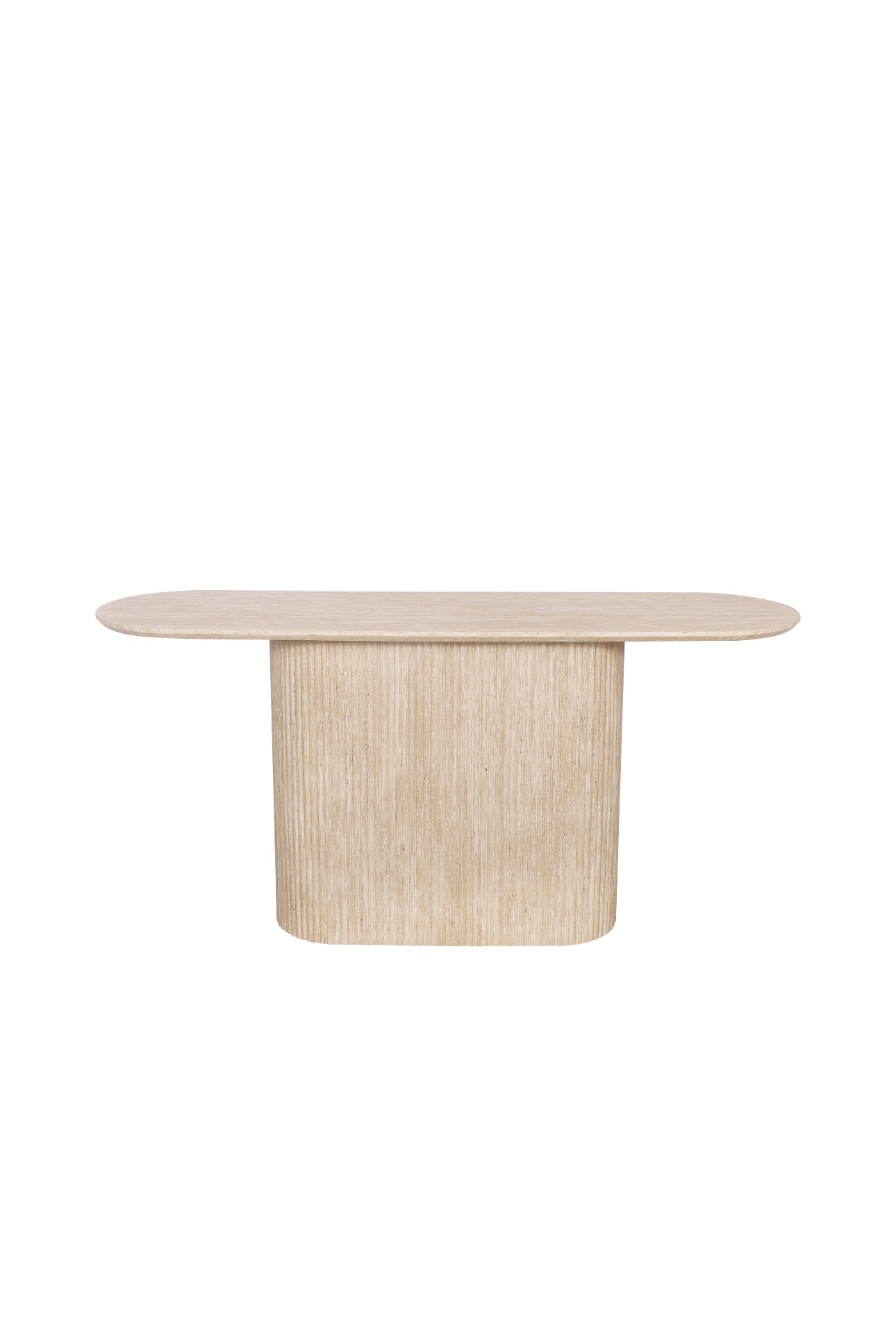 Loom & Living Dash Travertine style Accent Hall Table  image 1