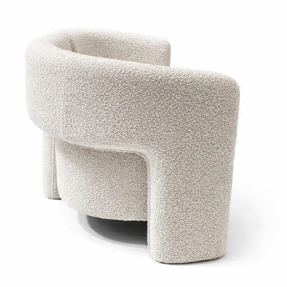 Bella Single Seat Sofa Lounge Accent Chair - Boucle image 2