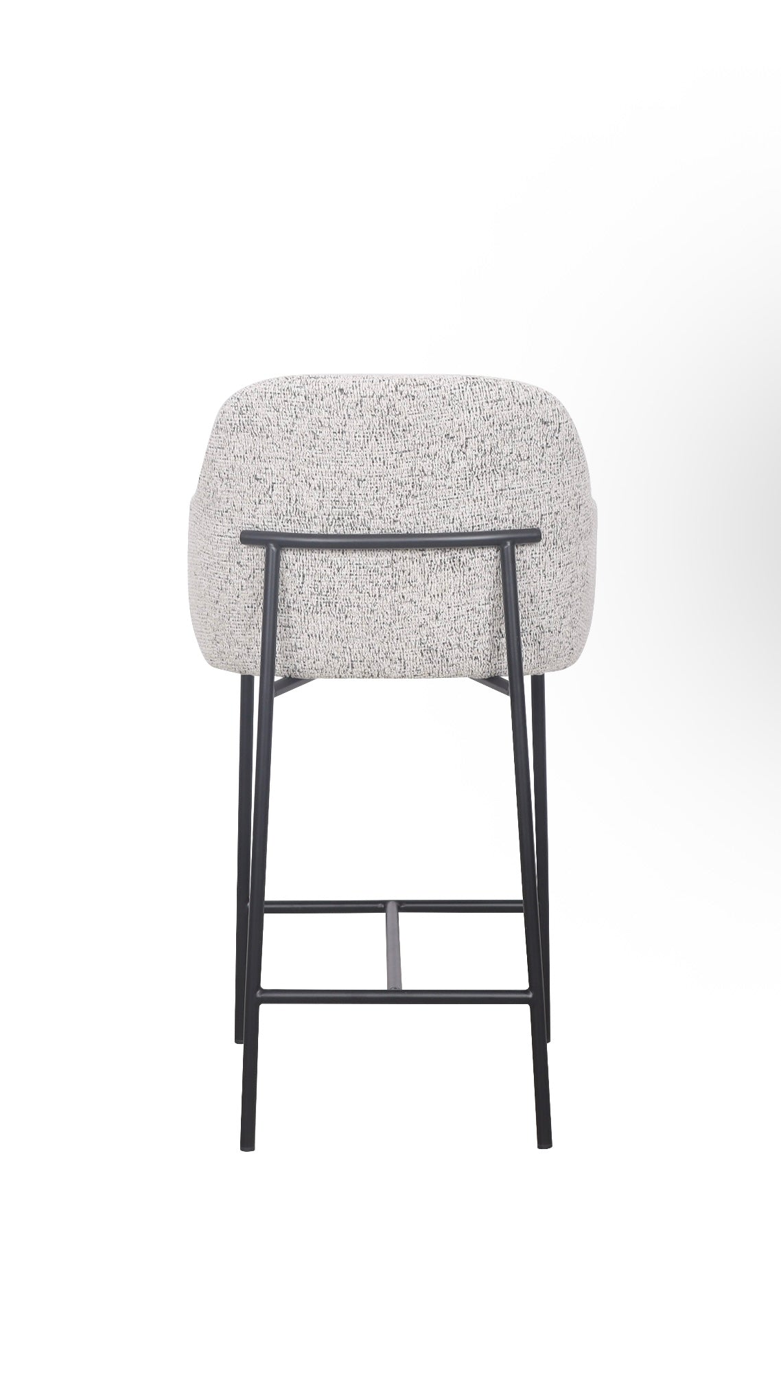 Loom & Living - Lauren Kitchen Bar Stool - Matt Black Accent  image 4