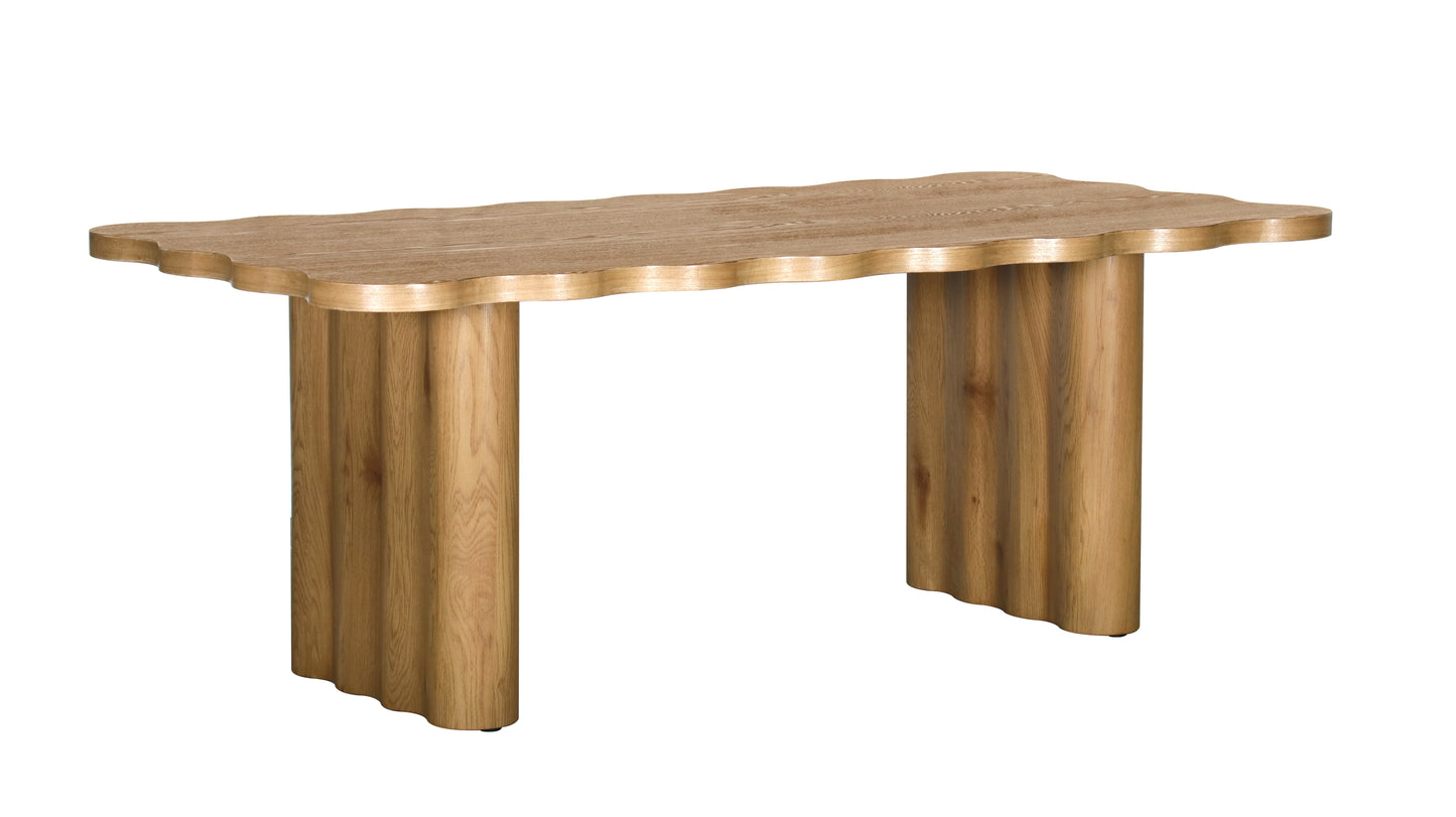 Wave Collection - Timber Dining Table - Oak - Arriving Christmas Break image 0