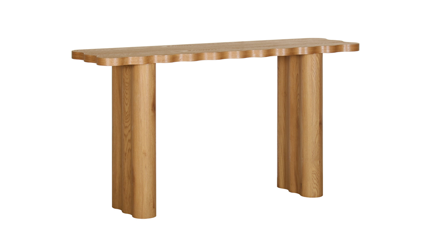 Wave Collection - Timber Accent Table - Oak - Arriving Christmas Break image 0
