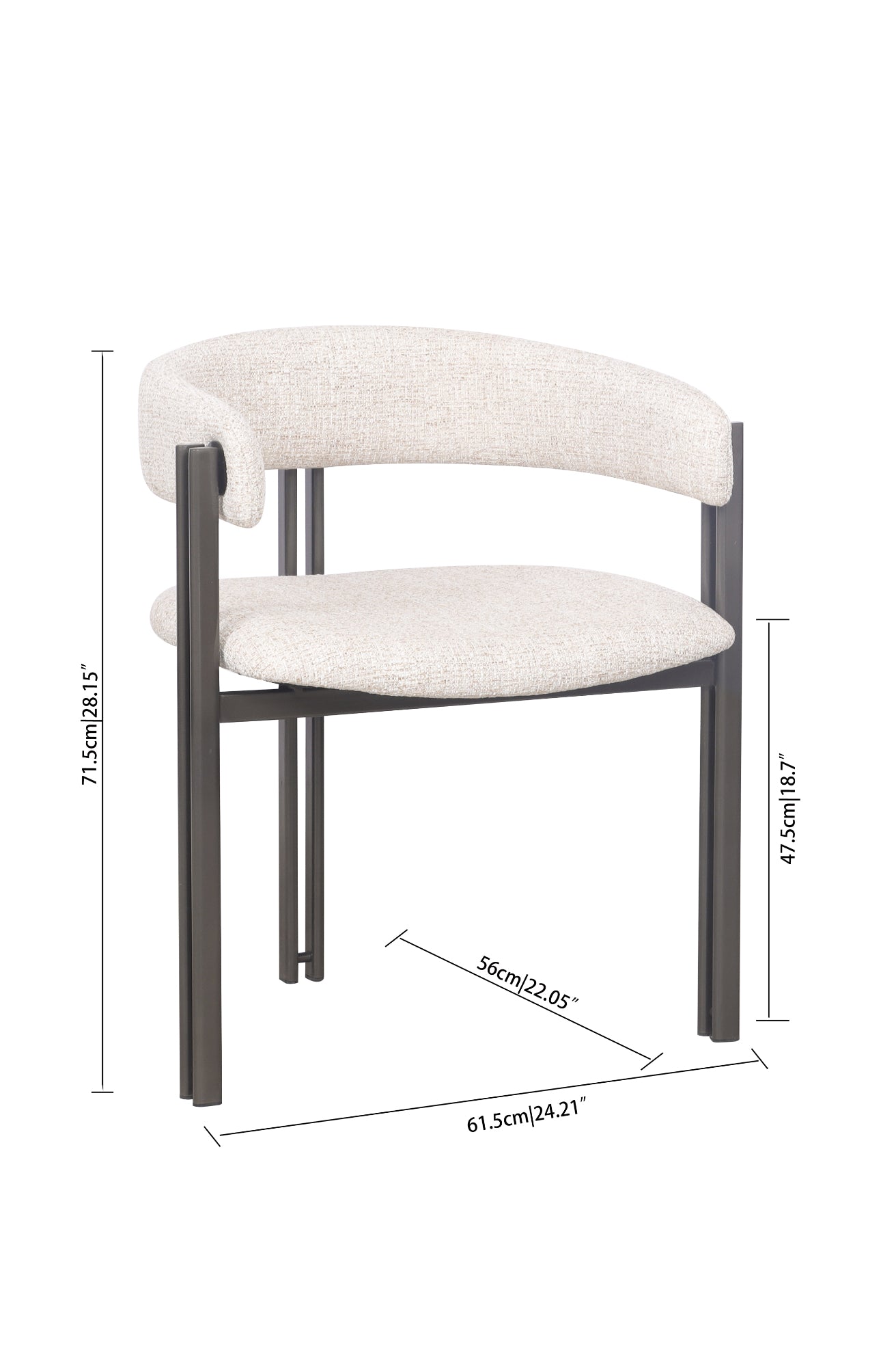 Loom & Living - Halo Dining Chair -Dust image 5