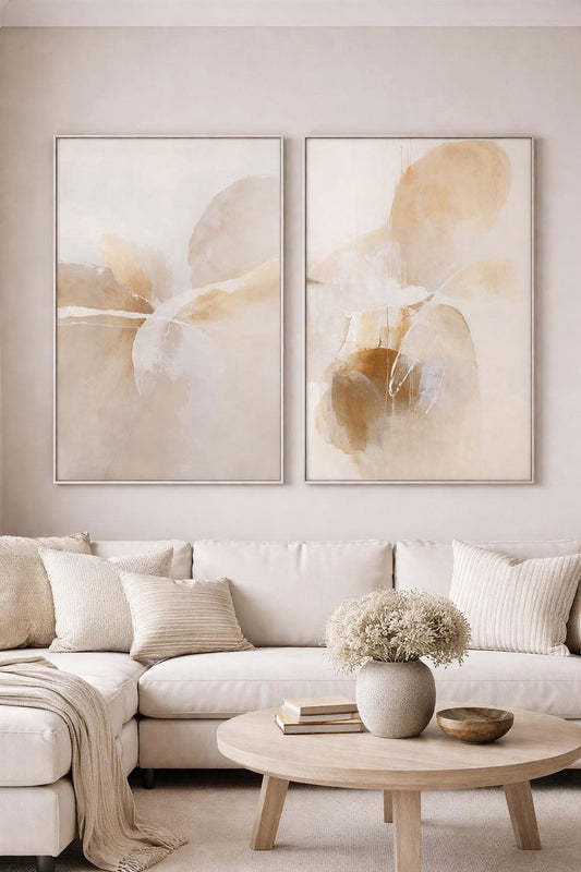 Duo Calm Composition Set - White Frame 180 x 240cm