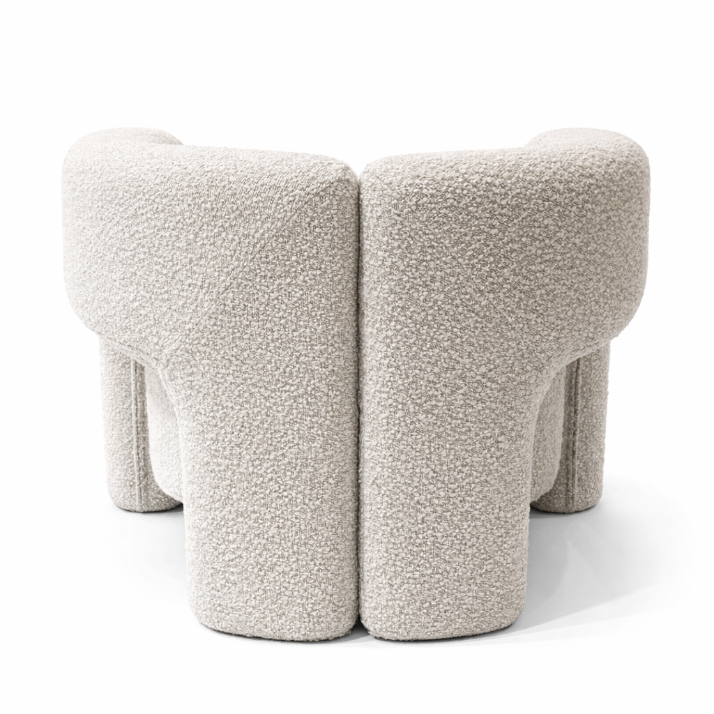 Bella Single Seat Sofa Lounge Accent Chair - Boucle image 3