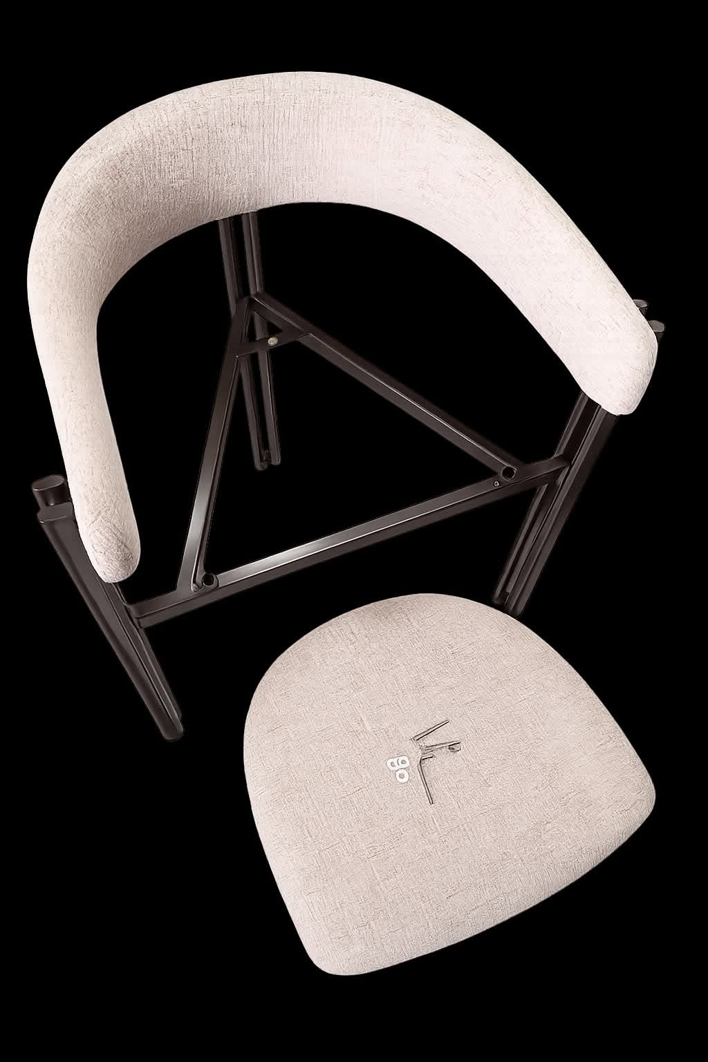 Halo Fabric Dining Chair - Dust  EASY ASSEMBLY