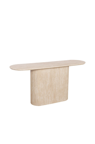 Loom & Living Dash Travertine style Accent Hall Table 160cm