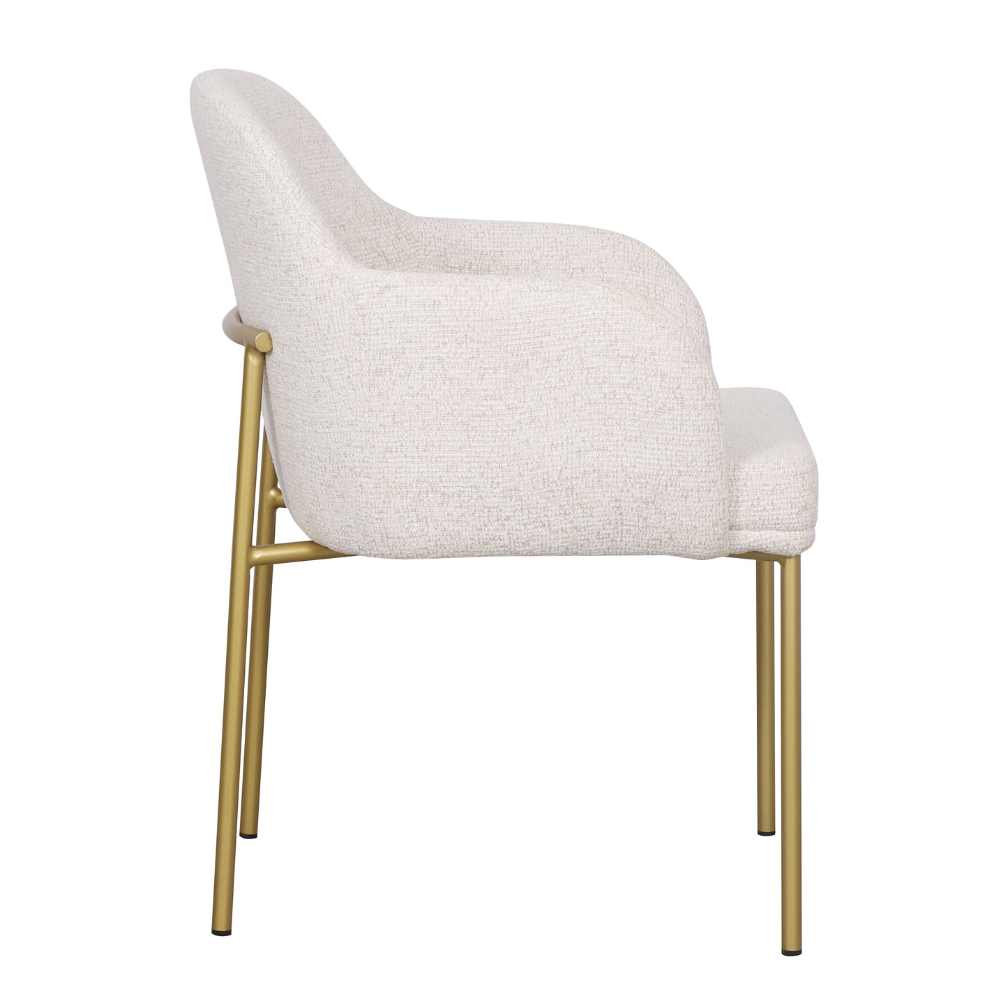 Loom & Living - Lauren Dining Chair - Matt Gold Accent image 4