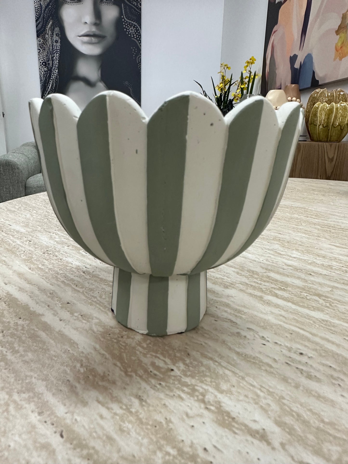 Lila Stripped Planter image 0