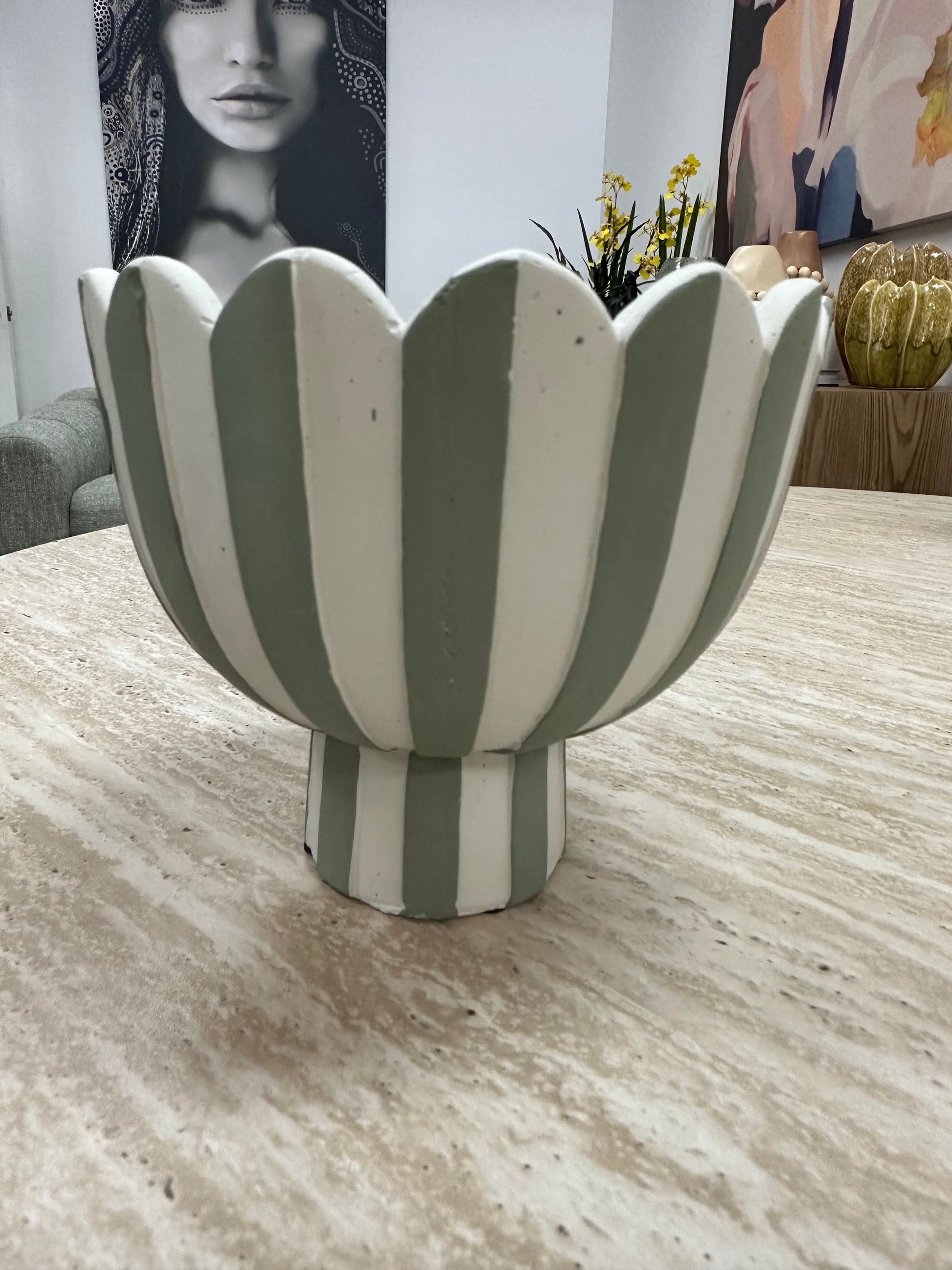 Lila Stripped Planter image 0
