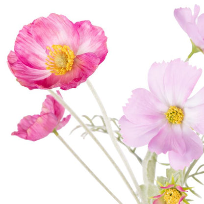 ROGUE POPPY COSMOS MIX - GISELLE VASE PINK & PURPLE image 1