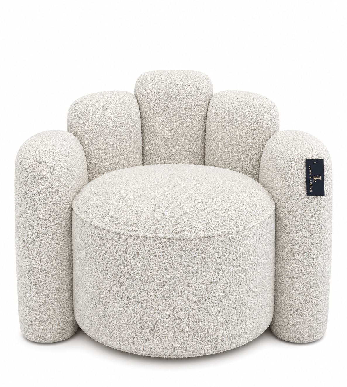 PRE ORDER - Marlow Boucle Designer Accent Chair - Ivory