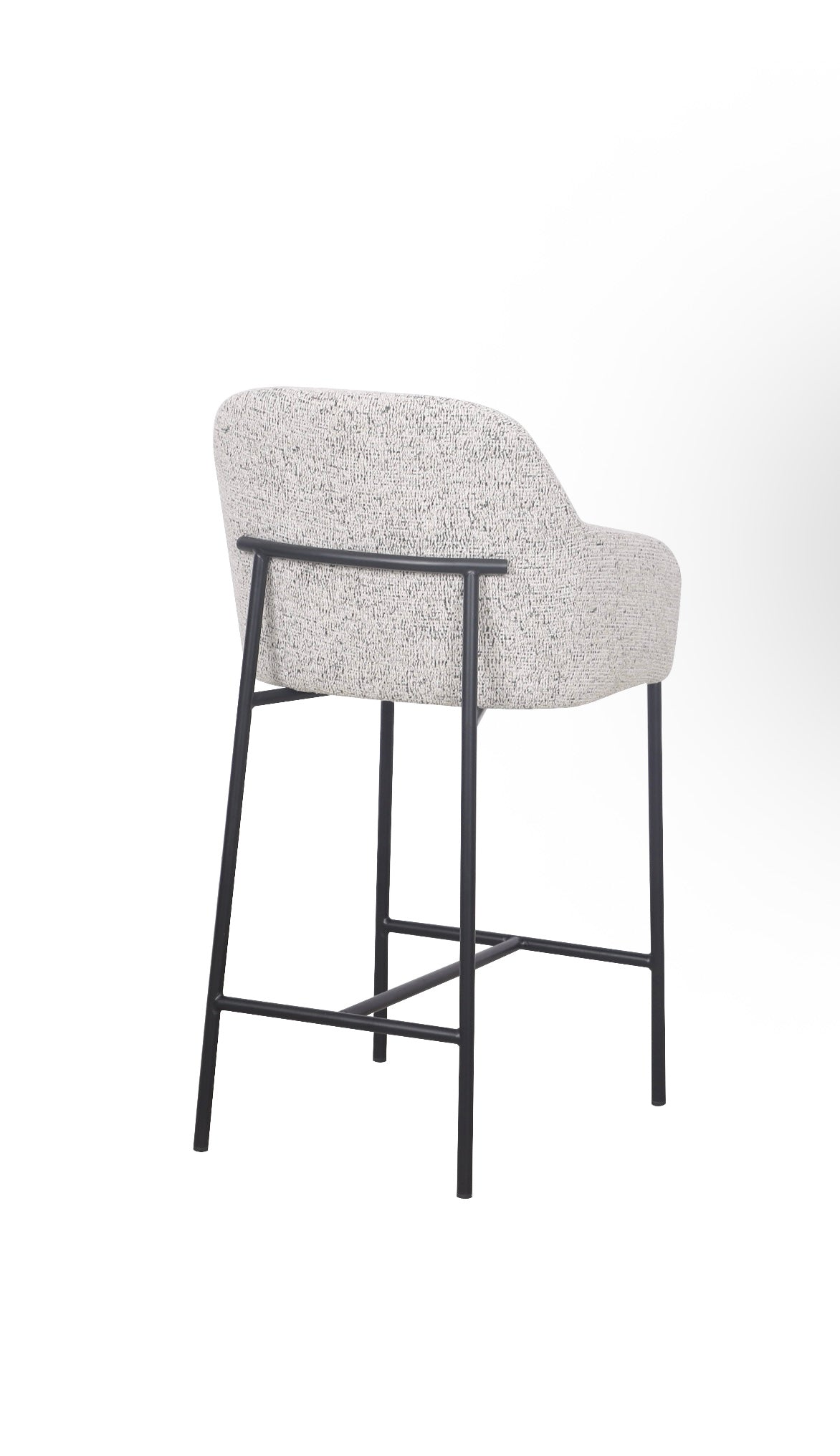 Loom & Living - Lauren Kitchen Bar Stool - Matt Black Accent  image 3