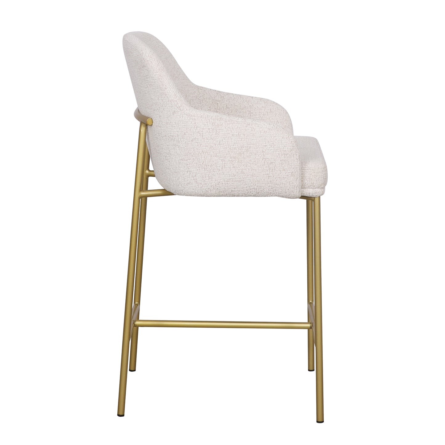 Loom & Living - Lauren Kitchen Bar Stool - Gold Accent  image 2